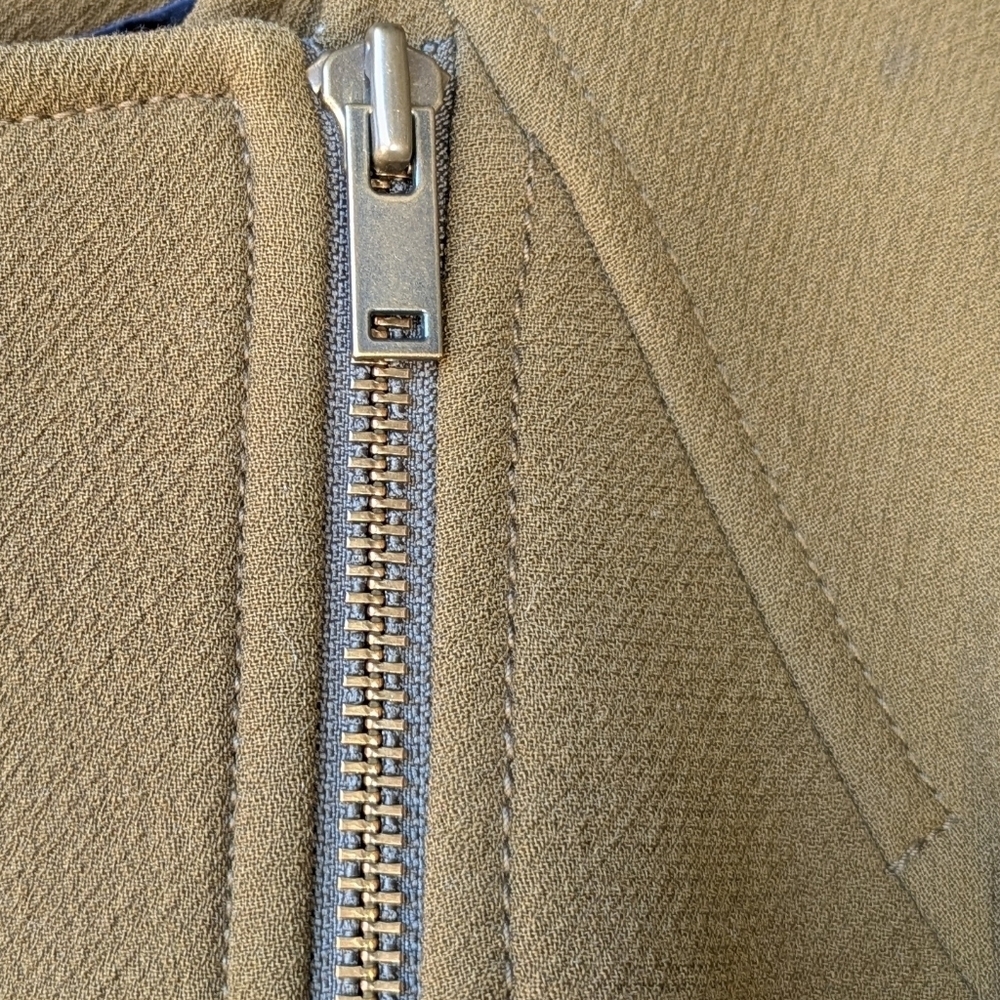 J. Crew Double Cloth Wool Jacket in Olive Brown Size 6 - Picture 4 of 11